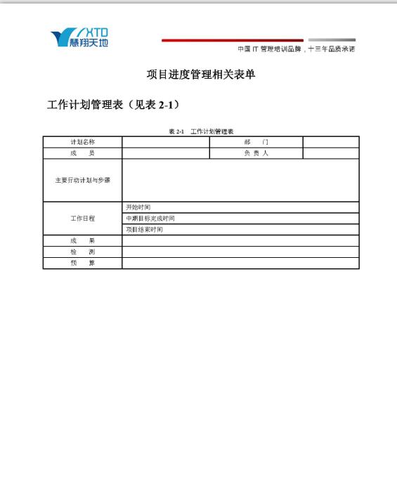 項目進(jìn)度計劃檢查方法與項目進(jìn)度管理相關(guān)模版表單（干貨+資料）